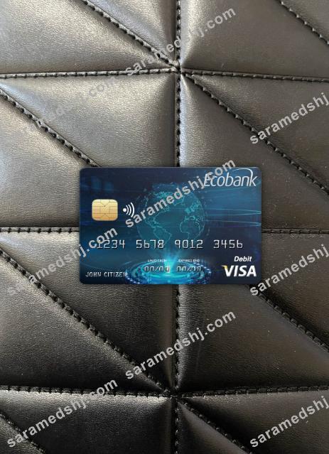 Chad Ecobank visa card photolook front